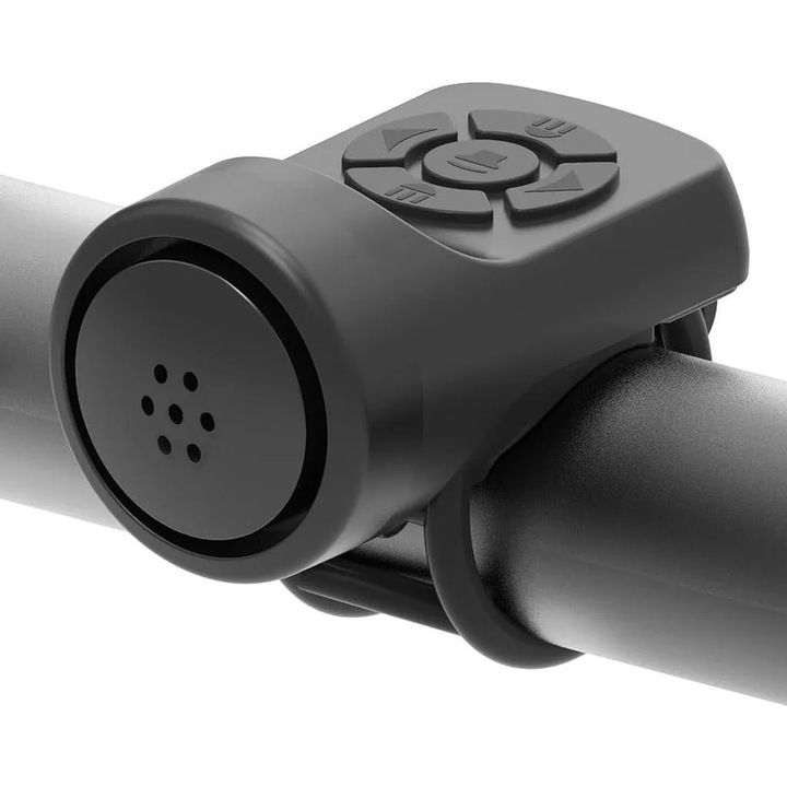 Sonerie electrica pentru bicicleta, 140 decibeli, 4 moduri de sunet, impermeabil, design compact