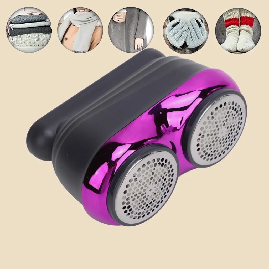 Perie pentru scame, electrica, cu display LED, maner pliabil, gri, set de curatare pentru imbracaminte, paturi si covoare.