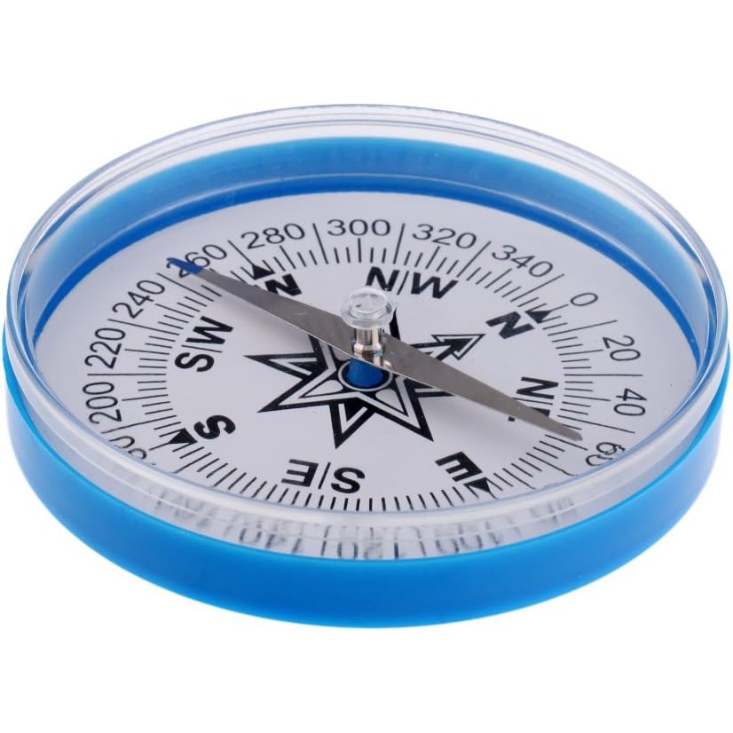 Busola mare, 4 inch, plastic colorat, pentru invatare in aer liber ...