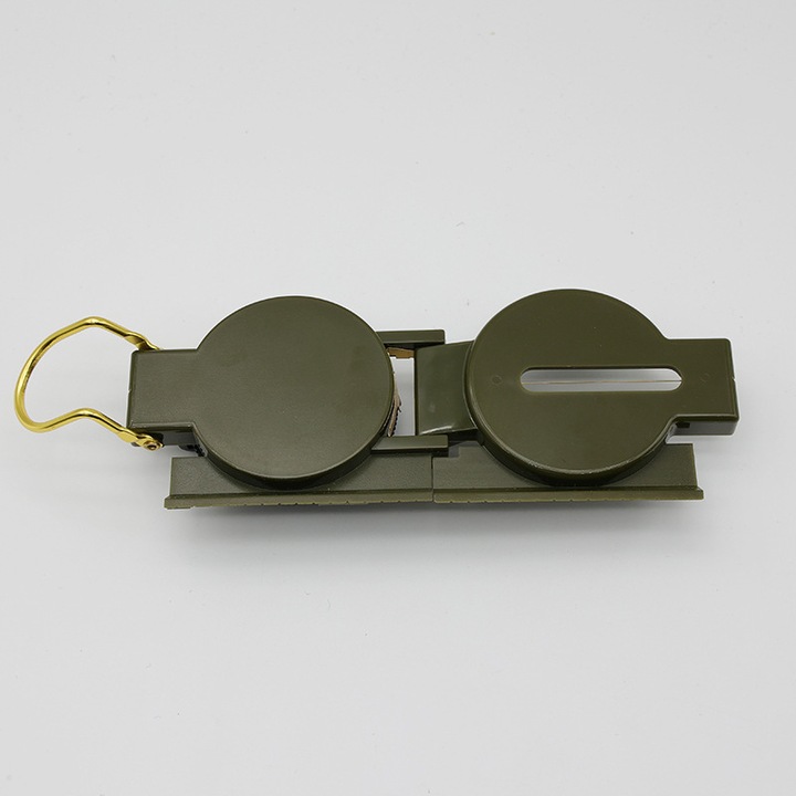 Busola, verde militar, carcasa metalica durabila, usor de citit