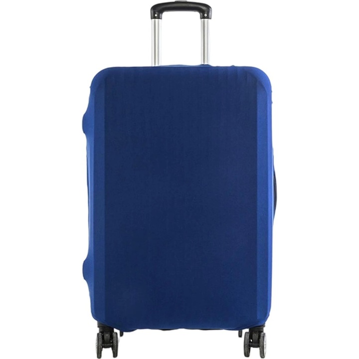 Husa elastica pentru bagaje, rezistenta la zgarieturi si praf, set M (22-24 inch), albastra