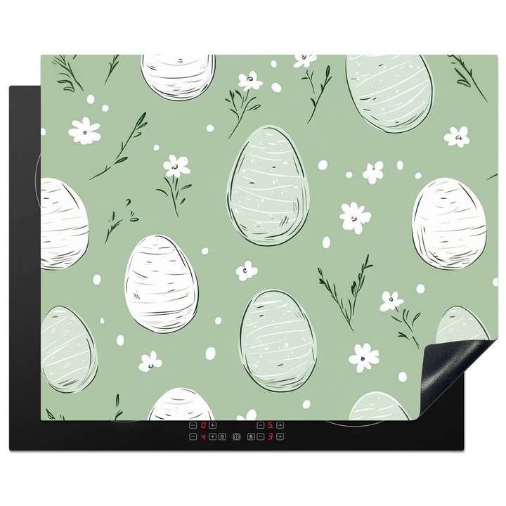 Протектор за индукционен плот, OnlyWow, Тъмнозелен, 65x52см