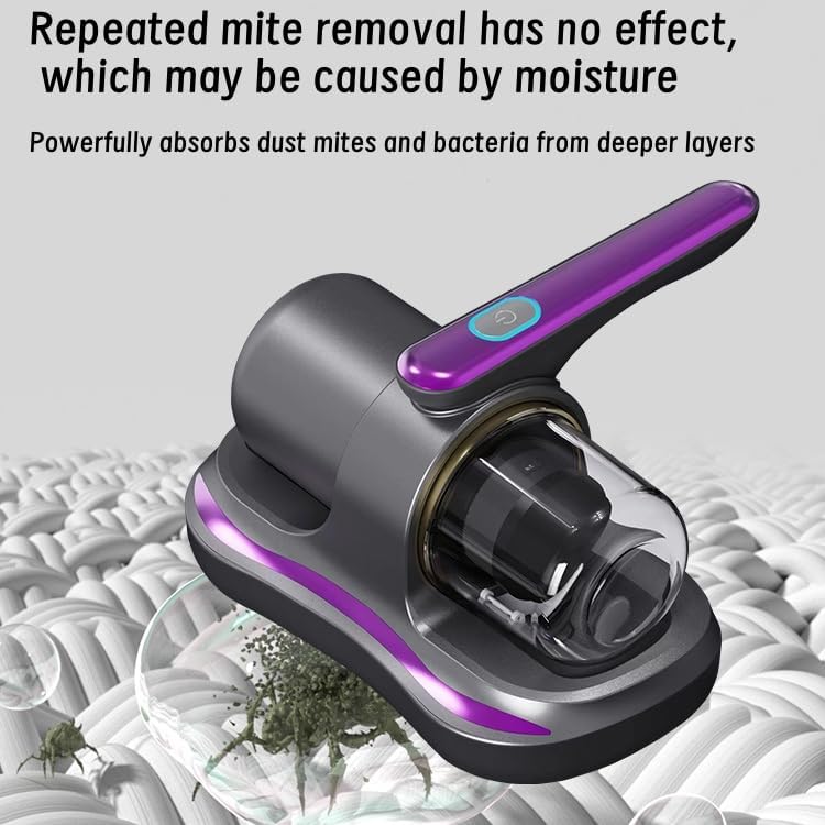Aspirator pentru saltele, cu lampa UV, functie fara fir, sistem de filtrare eficient, violet