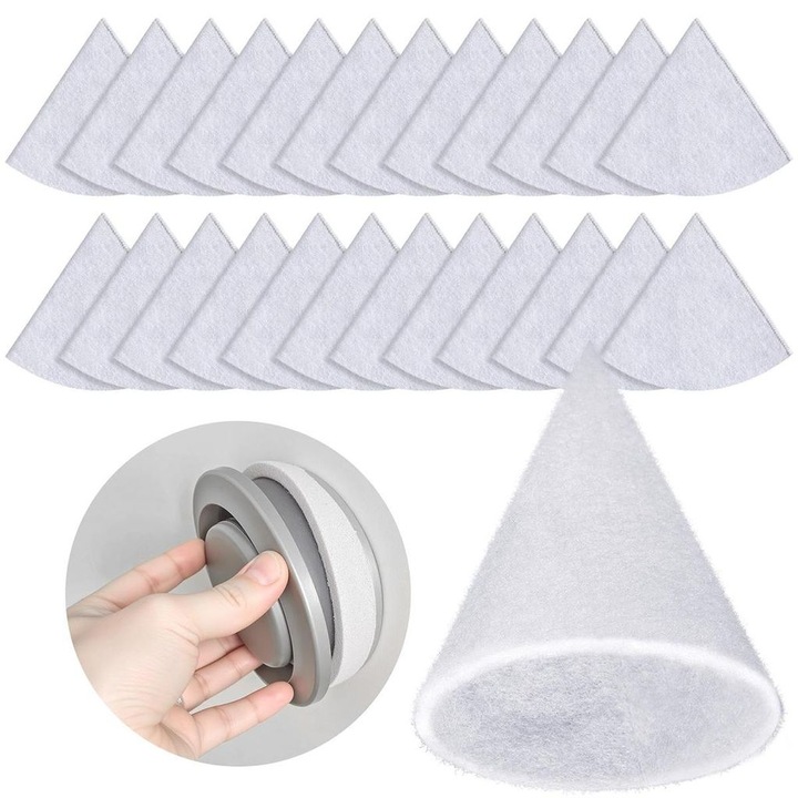 Filtru pentru supape de evacuare DN125, 30 cartuse de inlocuire G4, dimensiune 125mm, 180mm lungime, aplicatii versatile