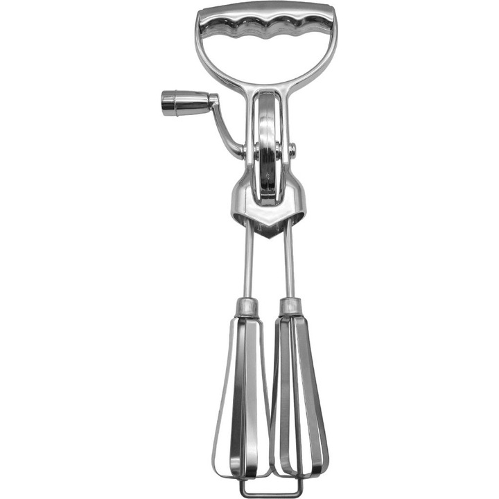 Tel de bucatarie din otel inoxidabil, cu maner ergonomic, design cu doua capete, usor de curatat, compact