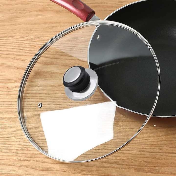 Set de 6 manere universale pentru capace de vase, rezistente la caldura, 6.4cm x 2.5cm, potrivite pentru orificii de montare 5mm-12mm