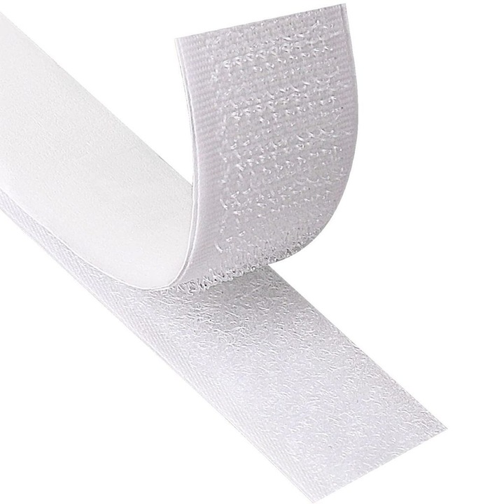 Tépőzáras ragasztószalag, 6m x 20mm, víz- és időjárásálló