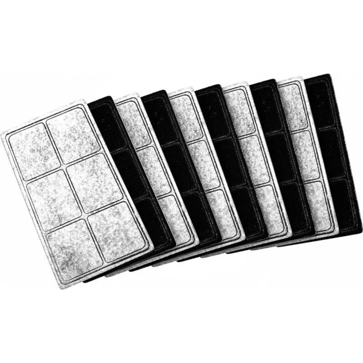 Set 10 filtre de schimb pentru boluri de apa pentru caini si pisici, compatibile cu fontanele Drinkwell Original, Platinum si Mini, activat cu carbune, absorbtie par si murdarie