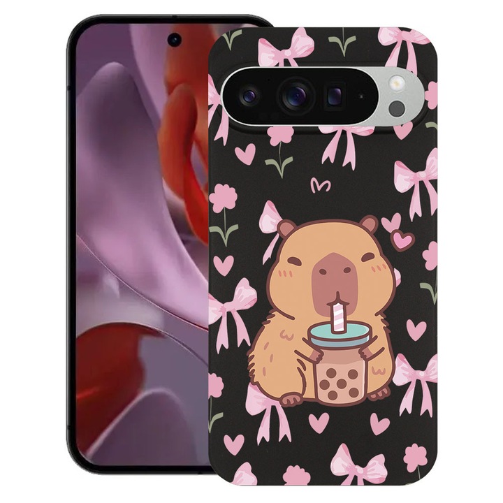 BestCase® Husa TPU Ultra Slim Compatibila cu Google Pixel 10 Pro XL, Cute Capybara Cartoon, 2052000 B 2021