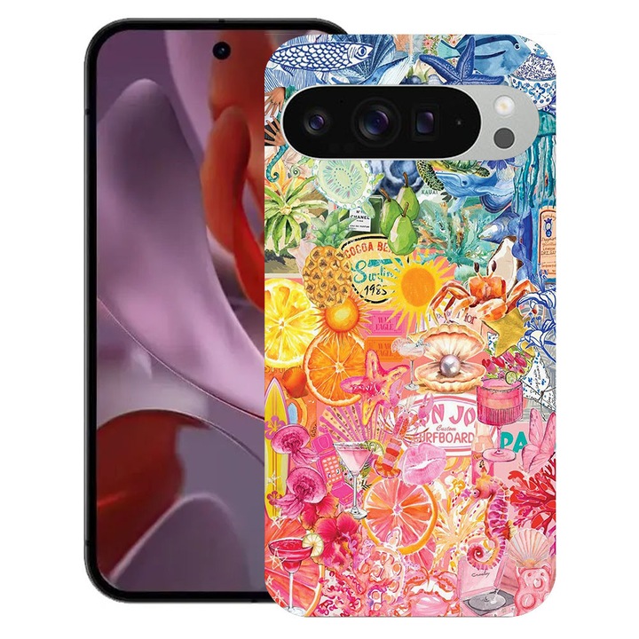 BestCase® Husa TPU Ultra Slim Compatibila cu Google Pixel 10 / 10 Pro, Tropical, 2030992 B 2037