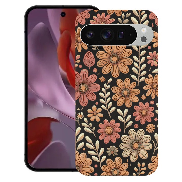 BestCase® Husa TPU Ultra Slim Compatibila cu Google Pixel 10 Pro XL, Floral Aesthetic Autumn Pattern, 2052000 B 2027