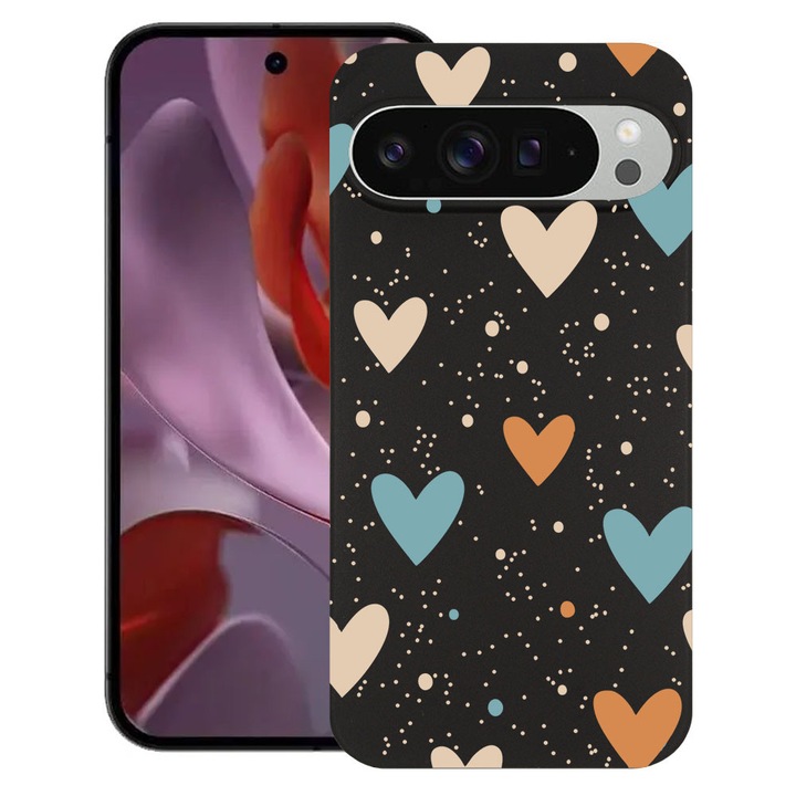 BestCase® Husa TPU Ultra Slim Compatibila cu Google Pixel 10 / 10 Pro, Cute Love Pattern, 2030992 B 2090