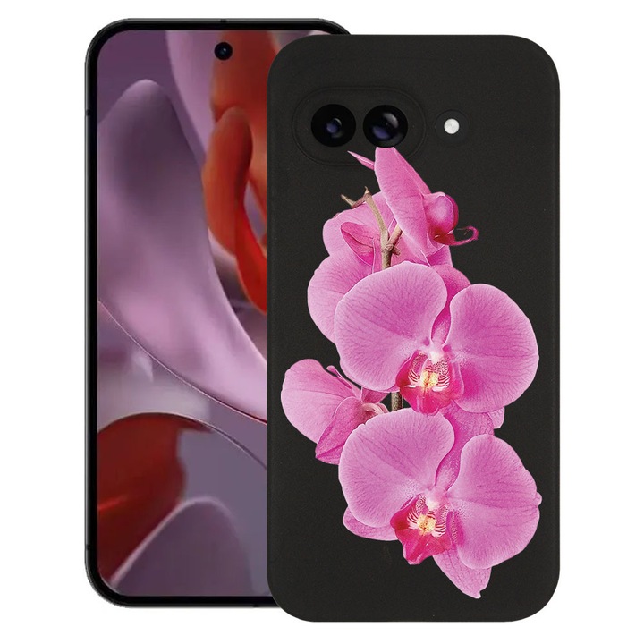 BestCase® Husa TPU Ultra Slim Compatibila cu Google Pixel 10a, Floral - Minimalist Pink Orchid, 3128367 B 2065