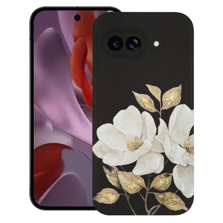 BestCase® Husa TPU Ultra Slim Compatibila cu Google Pixel 10a, Floral - Golden Camellia, 3128367 B 2073