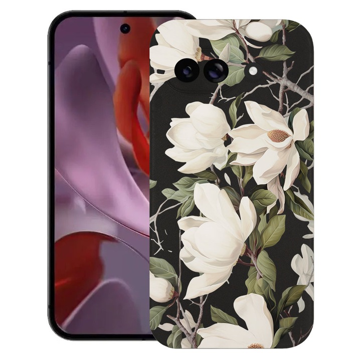 BestCase® Husa TPU Ultra Slim Compatibila cu Google Pixel 9a, Blooming Magnolia Floral Design, 1926335 B 2047