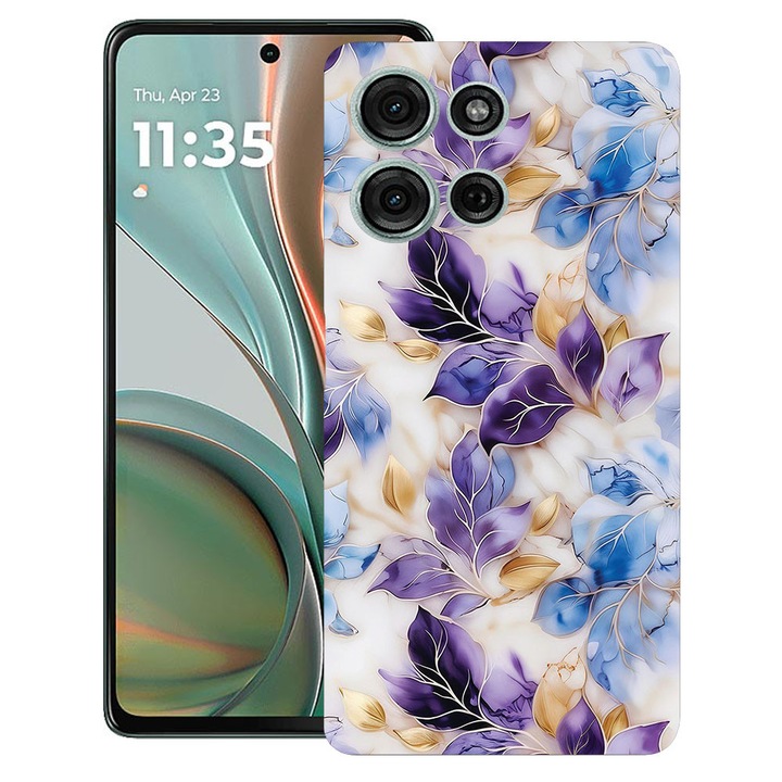 BestCase® Husa TPU Ultra Slim Compatibila cu Motorola Moto G15 / G17 / G17 Power, Floral - Aesthetic Tulip, 1926337 B 2083