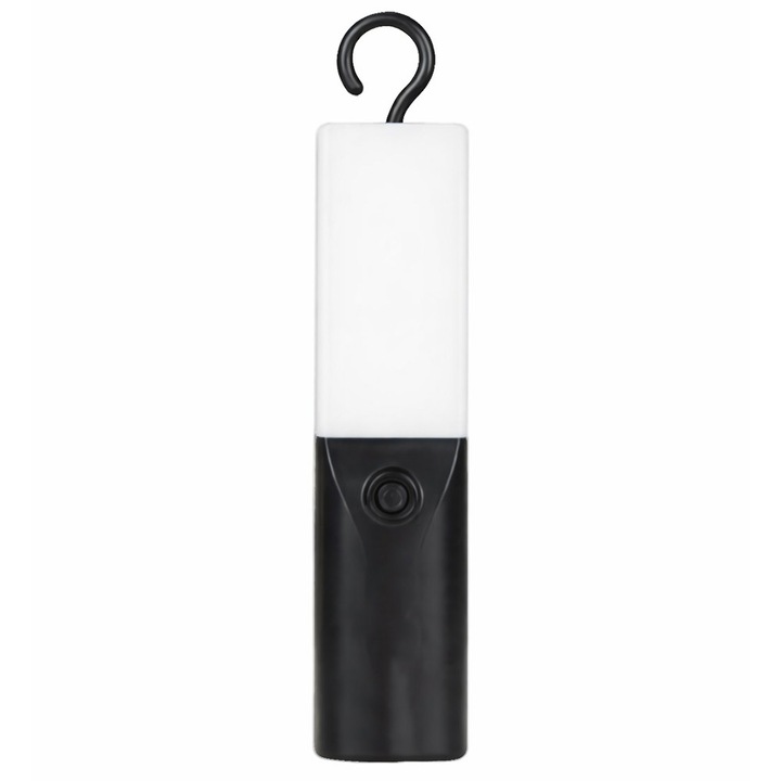 Lampa Solara Portabila, SolarLume, 5 Moduri de Iluminare LED, Prindere Magnetica, Carlig de Suspendare, Material ABS Rezistent, Ideala pentru Camping/Drumetii/Pana de Curent, Reincarcabila, Design Compact, Negru