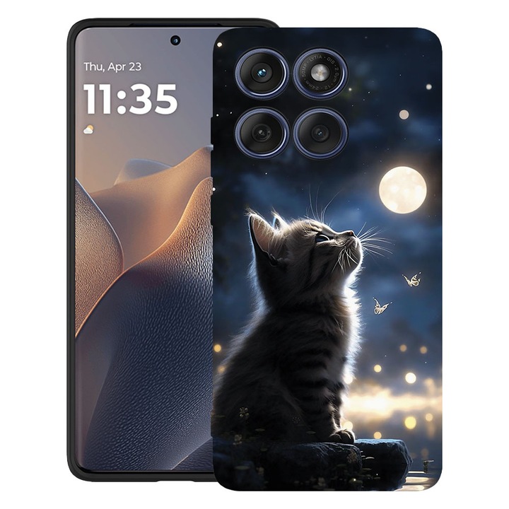 BestCase® Husa TPU Ultra Slim Compatibila cu Motorola Moto G86 Power, Baby Cat, 3113067 B 2016
