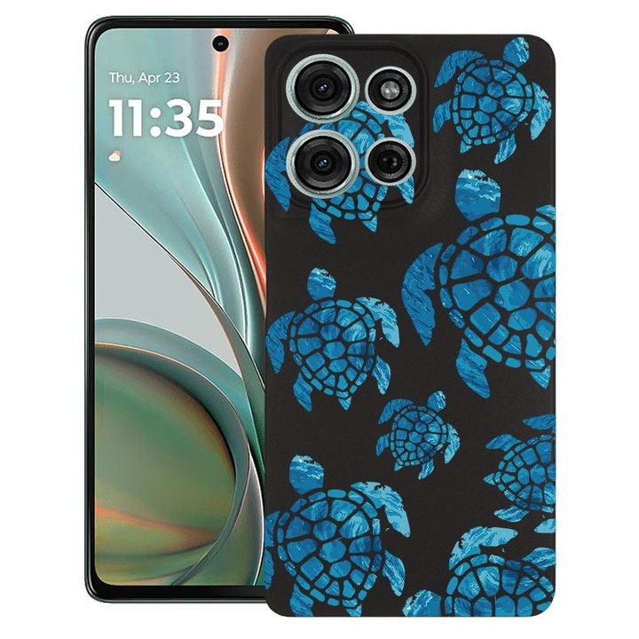 BestCase® Husa TPU Ultra Slim Compatibila cu Motorola Moto G15 / G17 / G17 Power, Summer Turtles, 1926337 B 2024