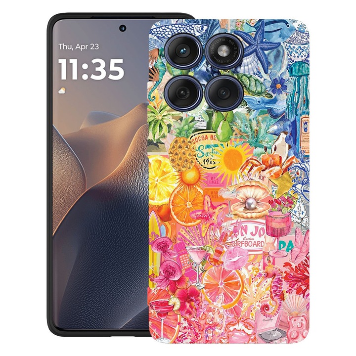 BestCase® Husa TPU Ultra Slim Compatibila cu Motorola Edge 60 Fusion / Edge 60, Tropical, 2026265 B 2037