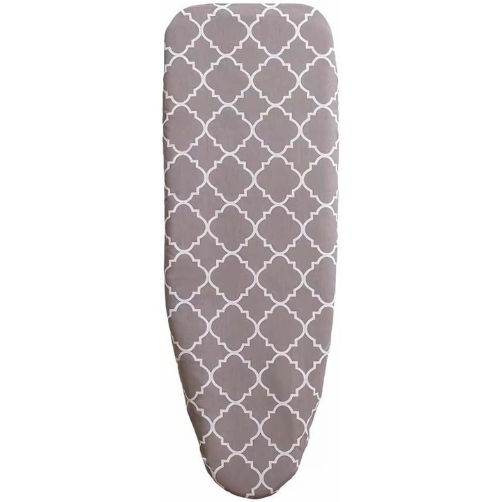 Husa pentru masa de calcat, set de 2, bumbac, rezistent la arsuri si pete, dimensiune 100x34cm, multicolor