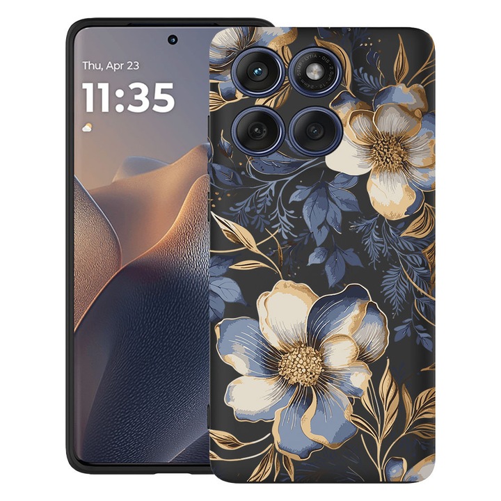 BestCase® Husa TPU Ultra Slim Compatibila cu Motorola Edge 60 Fusion / Edge 60, Floral - Magnolia Blossom Case, 2026265 B 2049