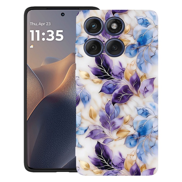 BestCase® Husa TPU Ultra Slim Compatibila cu Motorola Edge 60 Fusion / Edge 60, Floral - Aesthetic Tulip, 2026265 B 2083