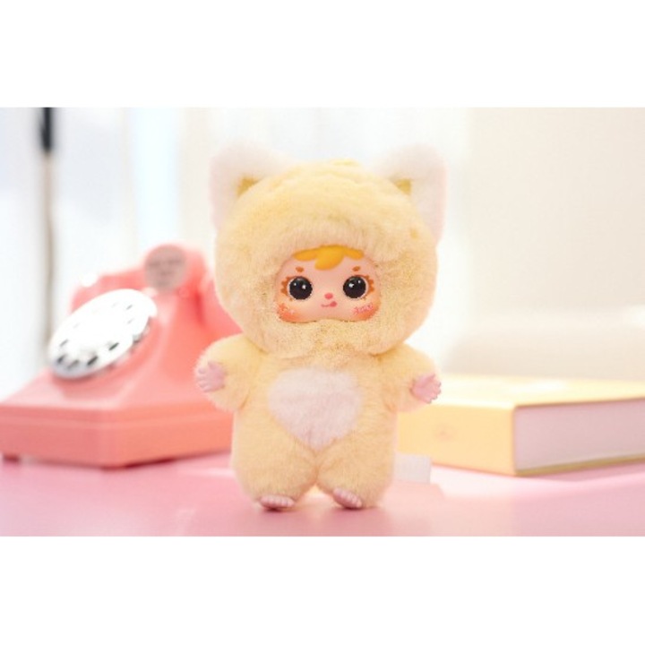 Brelocuri pluszaki set Blind Box Happy Color, 10 modele, culori delicate