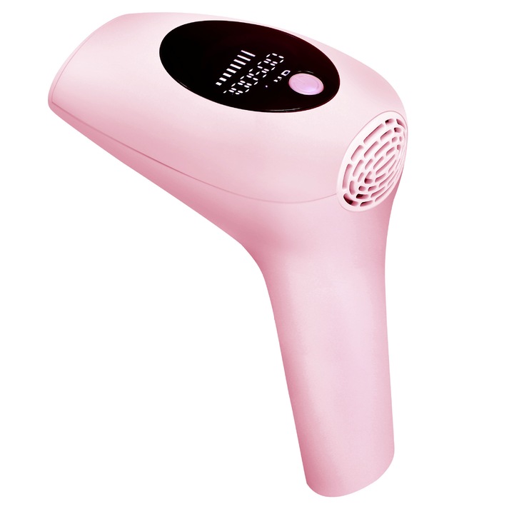 Epilator, 8 nivele de energie ajustabile, utilizare mica/mare, roz, 168x112x78mm