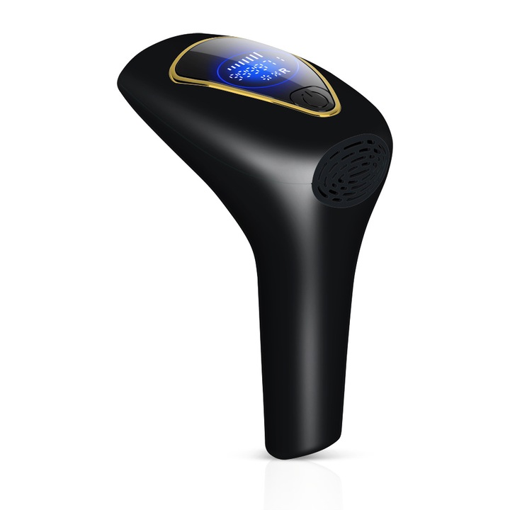 Epilator, 8 nivele de energie ajustabile, negru, pentru corp si subrate