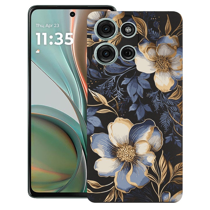 BestCase® Husa TPU Ultra Slim Compatibila cu Motorola Edge 50 Pro, Floral - Magnolia Blossom Case, 1803093 B 2049