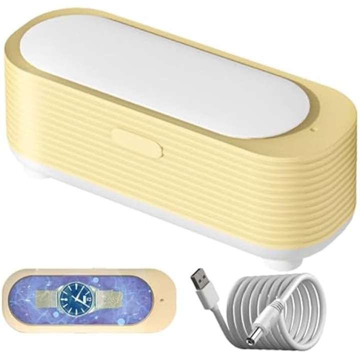 Aparat de curatat inele, bijuterii si ochelari, compact, eficient si sigur pentru articole delicate