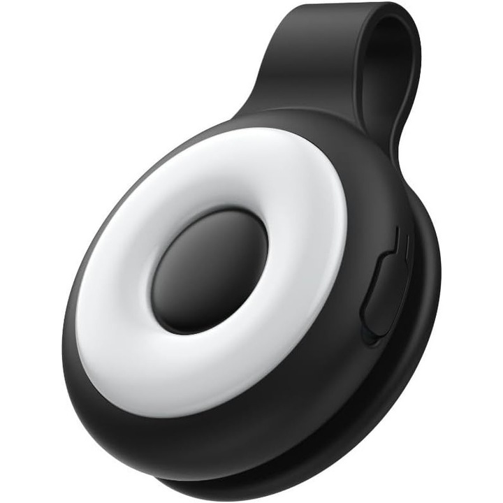 Többfunkciós lámpa klippel, 5 fényerő mód, USB töltés, 65x50x17mm, fekete
