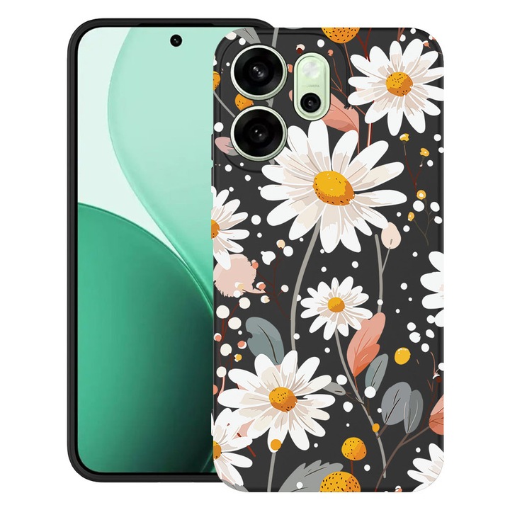BestCase® Husa TPU Ultra Slim Compatibila cu OPPO Reno13 F / FS, Floral - Daisy, 2022872 B 2028