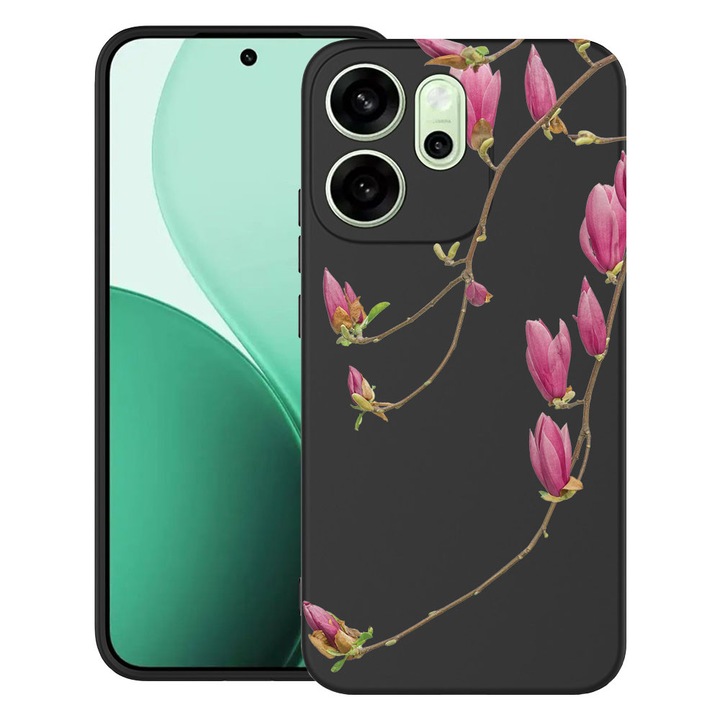 BestCase® Husa TPU Ultra Slim Compatibila cu OPPO Reno13 F / FS, Floral - Minimalist Orchid, 2022872 B 2063