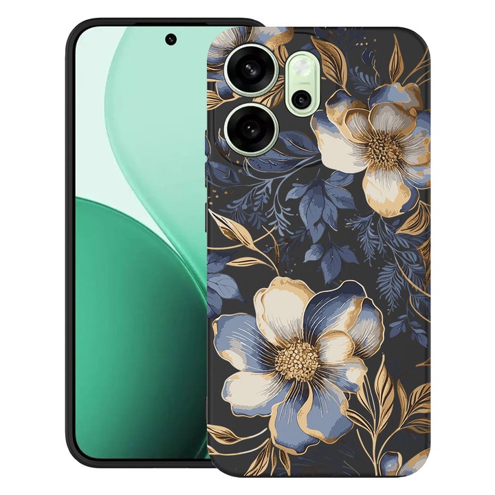 BestCase® Husa TPU Ultra Slim Compatibila cu OPPO Reno13 F / FS, Floral - Magnolia Blossom Case, 2022872 B 2049