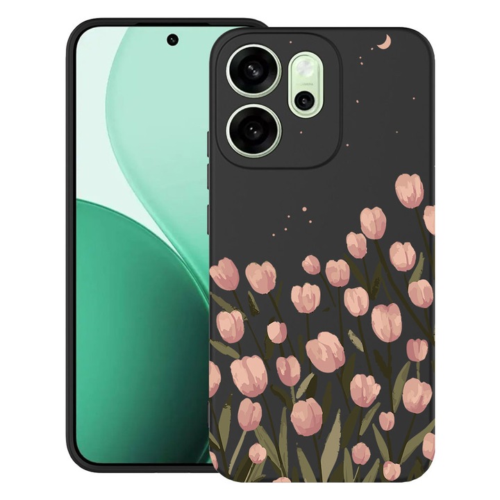 BestCase® Husa TPU Ultra Slim Compatibila cu OPPO Reno13 F / FS, Floral - Pastel Tulip, 2022872 B 2082