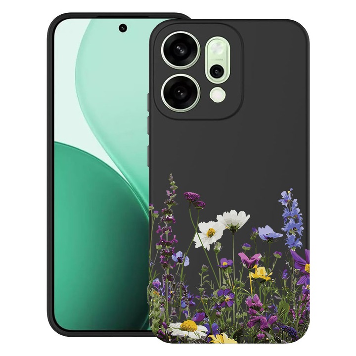 BestCase® Husa TPU Ultra Slim Compatibila cu OPPO Reno14, Floral - Wildflowers, 2082899 B 2040