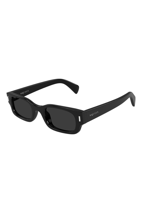 Alexander McQueen, Ochelari de soare dreptunghiulari, 50-22-145, Negru