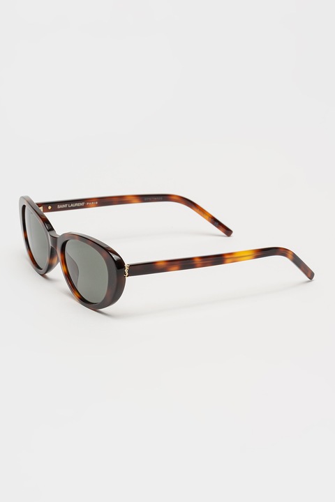 Saint Laurent, Ochelari de soare cu lentile ovale, 55-19-145, Maro inchis