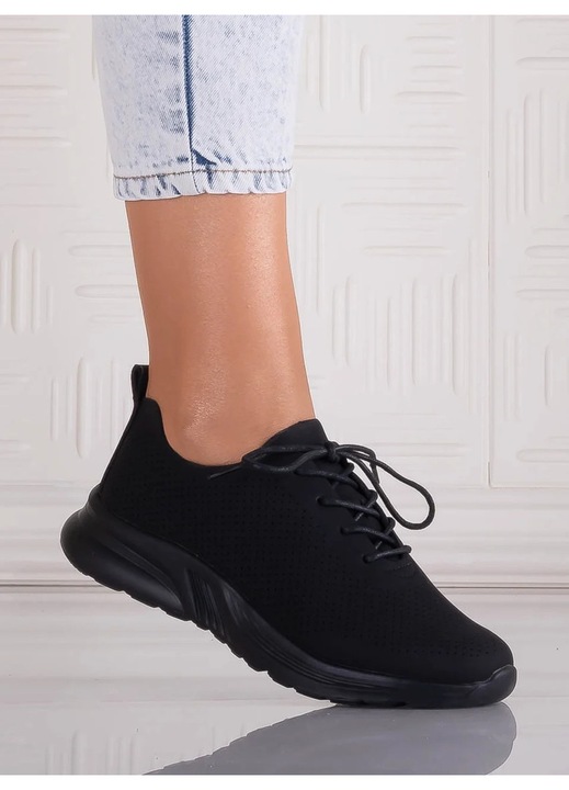 Pantofi dama Casual Negri din Piele Ecologica Rafira, Negru