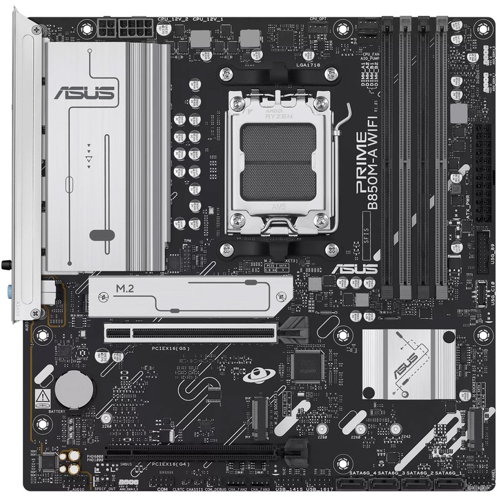 Дънна платка Asus PRIME B850M-A WIFI, Socket AM5