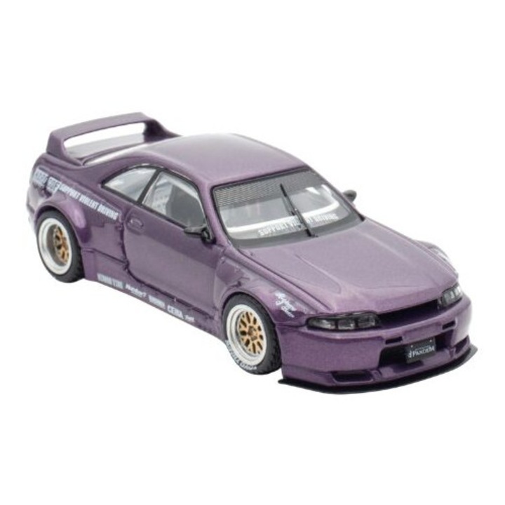 Nissan Skyline Gt-R (R33) Pandem Rocket Bunny Purple 1:64 Inno64 autómodell