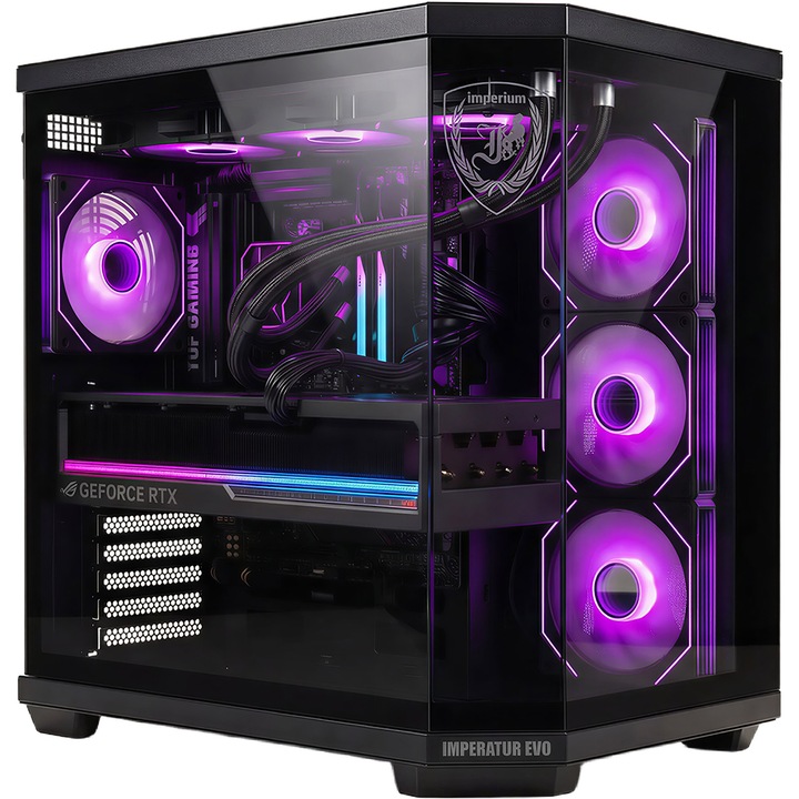 Imperium IMPERATOR EVO 7800X3D RTX PRO-8 PC - 7800X3D, B850, 32GB DDR5 RAM, 1TB SSD, RTX 5060Ti 8GB, Fekete