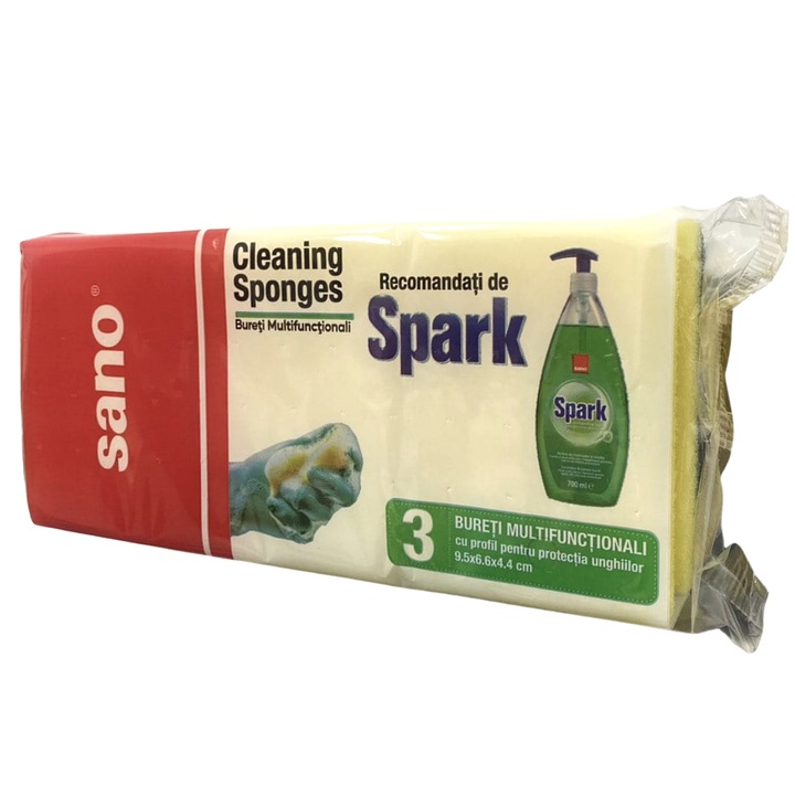 Bureti Canelura Sano, multifunctionali, 3 buc