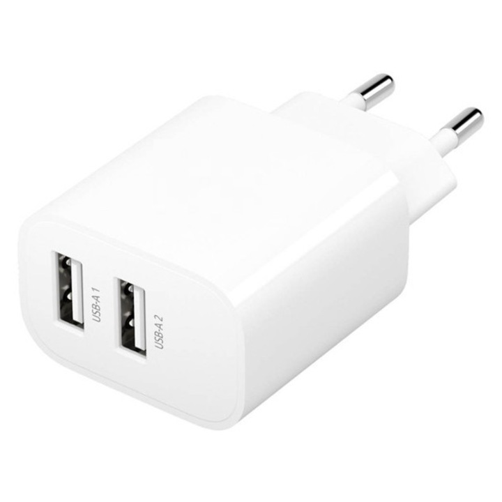 Raven Design hálózati töltő 2X USB-A csatlakozóval, 1.4A 7W