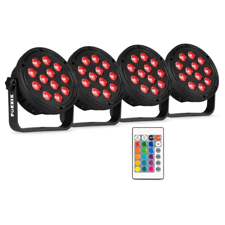 Fuzzix Comet M12 (12 X 1W) RGB party PAR lámpa szett
