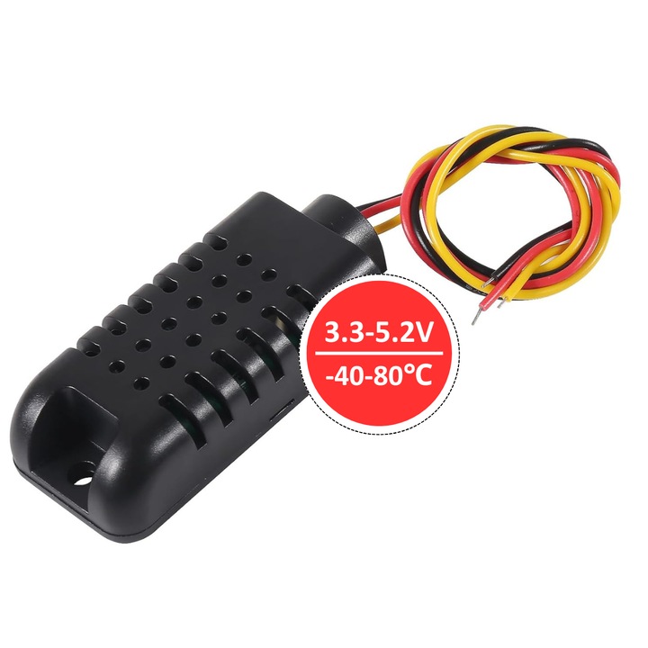 Nagy pontosságú DHT21 AM2301 páratartalom érzékelő modul, digitális kapacitív hőmérséklet- és páratartalom érzékelő, Arduino kompatibilis hőmérséklet- és páratartalom érzékelő modul