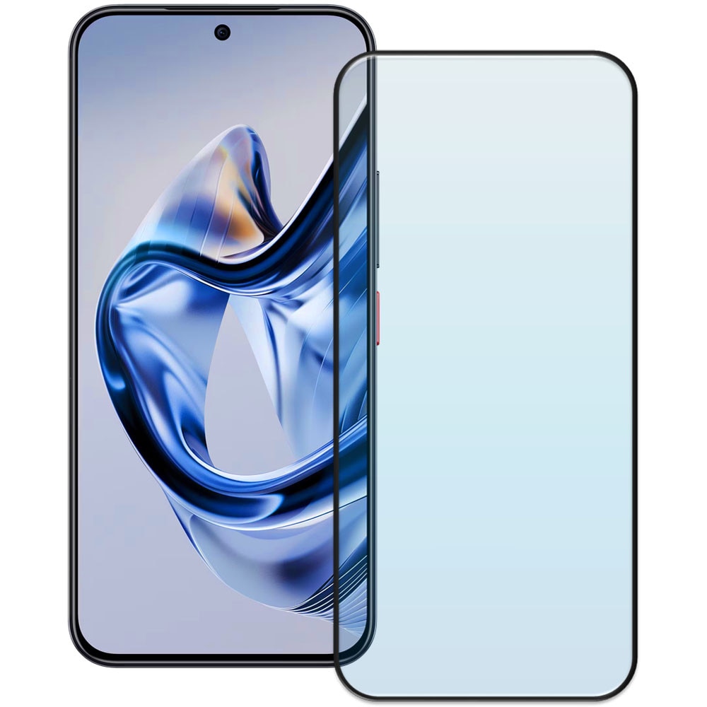 Folie din sticla securizata pentru ZTE Nubia Air, HAMSTERBOX Glass Shield, Protectie completa ecran, Full face, Aplicare rapida, Case Friendly, Transparenta
