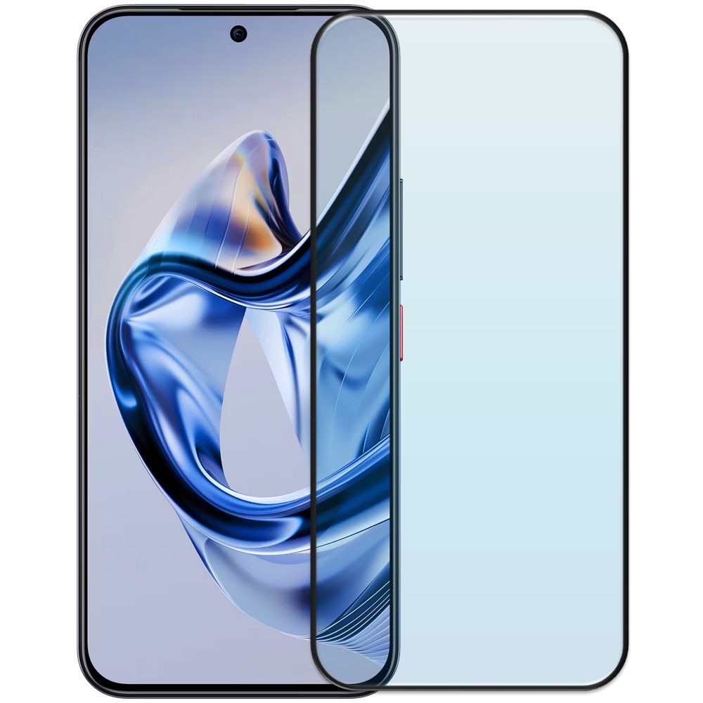 Folie din sticla securizata pentru ZTE Nubia Air, HAMSTERBOX Glass Shield, Protectie completa ecran, Full face, Aplicare rapida, Case Friendly, Transparenta